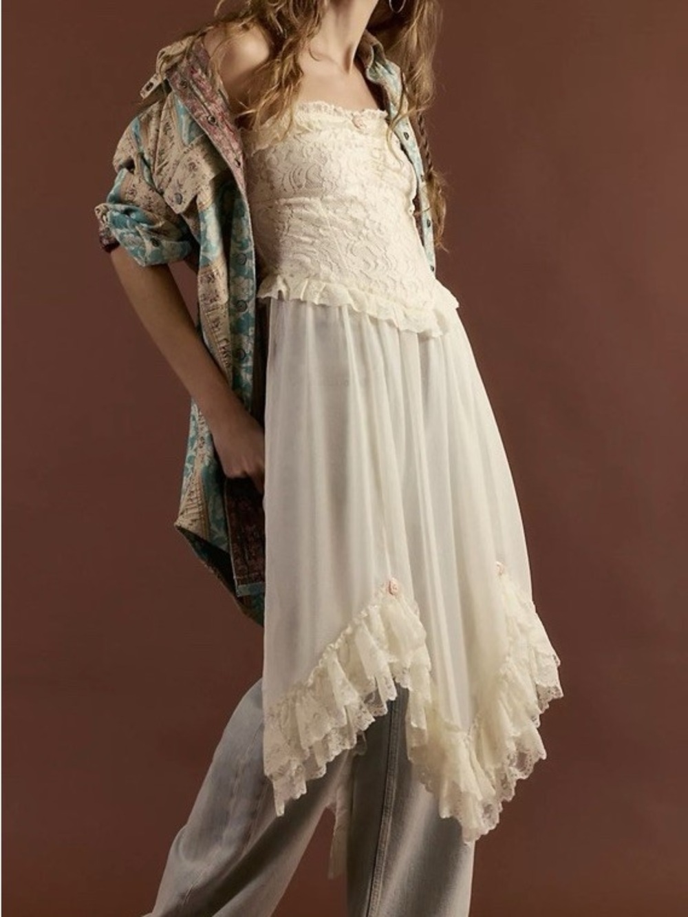 Free People Jocelyn Maxi Tunic Tube Top Dress